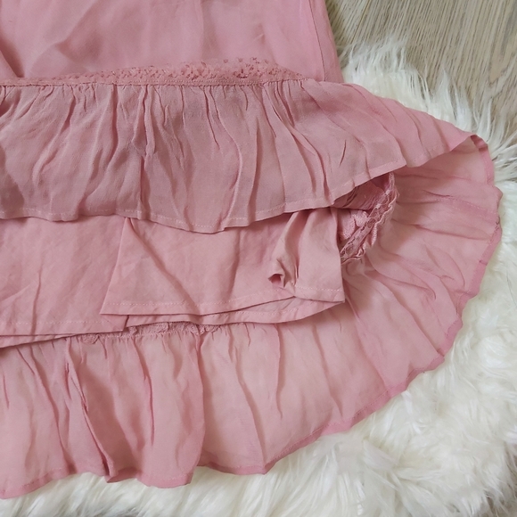 Blush pink flowy Triangle dress - Picture 3 of 8